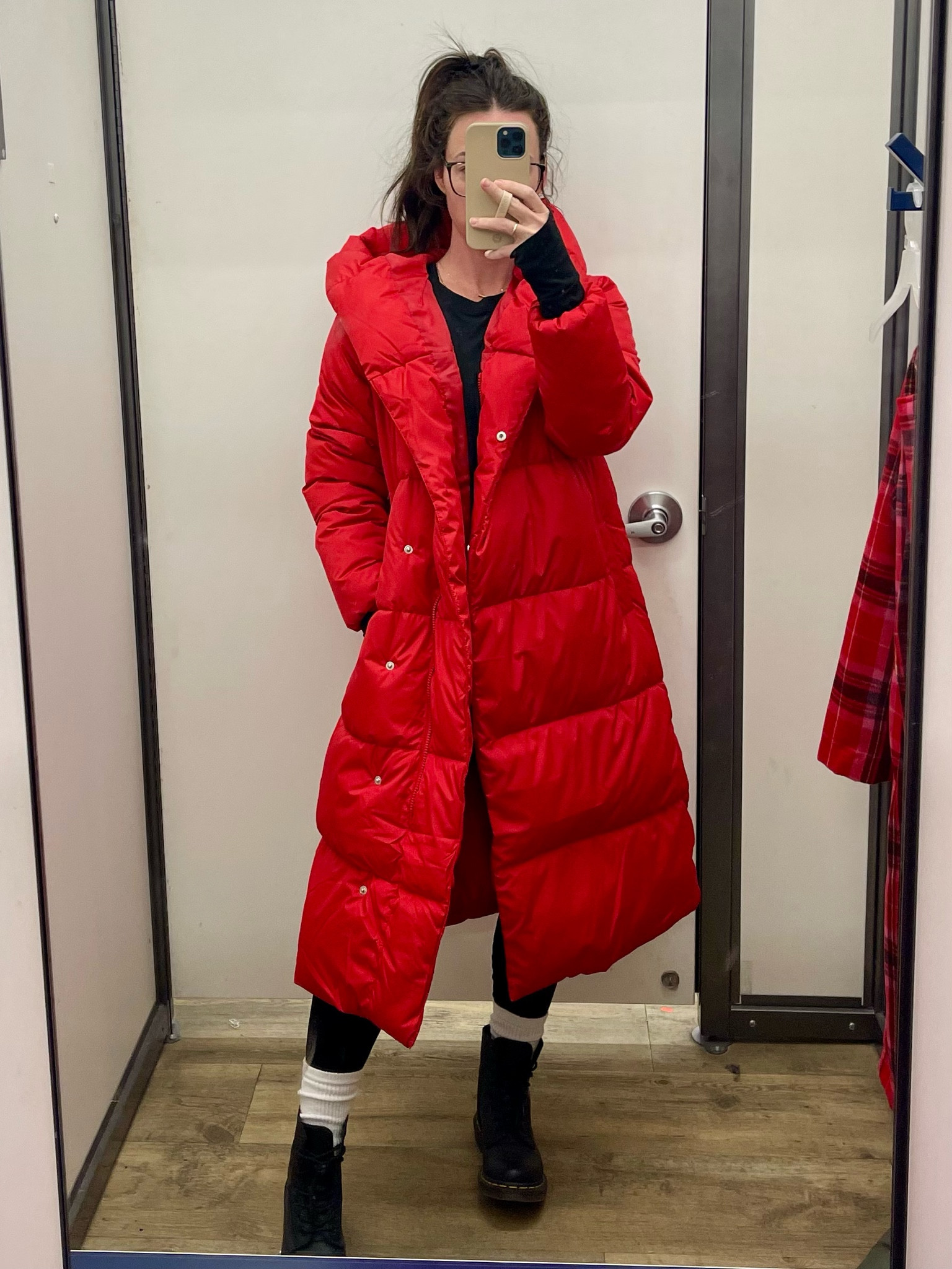 This coat is AMAZING! Super full, hooded, and warm + the coziest fleece lined pockets. With red being the color of the season this is a must!

#LTKfindsunder100 #LTKGiftGuide #LTKSeasonal