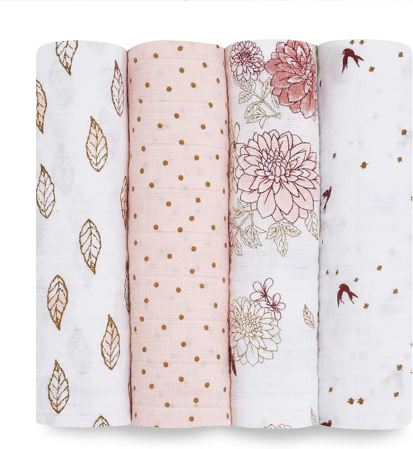 aden + anais Swaddle Blanket, Boutique Muslin Blankets for Girls & Boys, Baby Receiving Swaddles,... | Amazon (US)