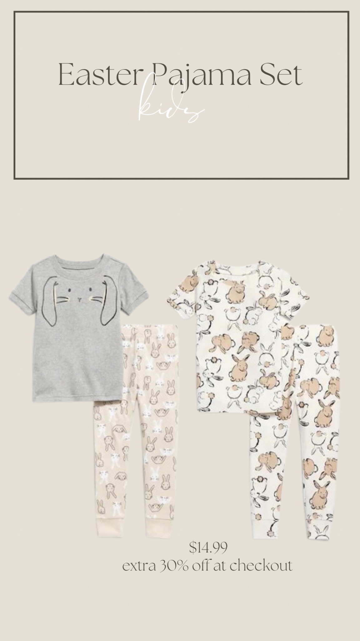 Kids Easter pjs on sale from Old Navy 🤍 #easter #kidspajamas #spring #eastergift #easterbasket #oldnavy #sale #kidseasterpajamas #toddlereaster #babyeaster #bunnypajamas #kidseasterbasket #girleaster #boyeaster

#LTKunder50 #LTKSeasonal #LTKkids