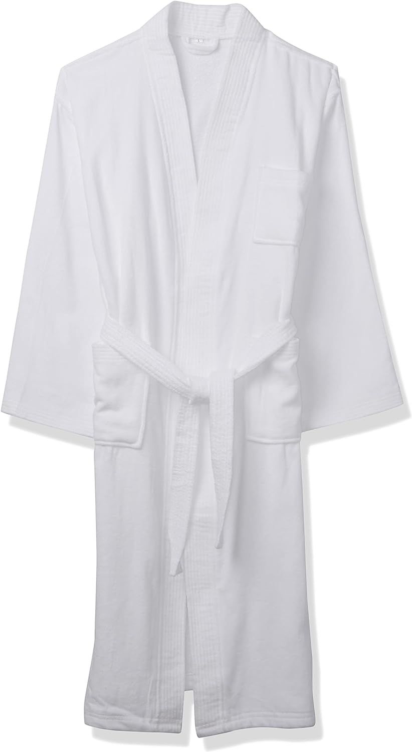 Acanva Women's & Men's Terry Robe Plush Cotton Spa Kimono Bathrobe | Amazon (US)