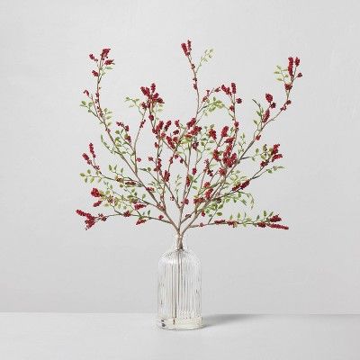 21" Faux Winterberry Christmas Arrangement - Hearth & Hand™ with Magnolia | Target