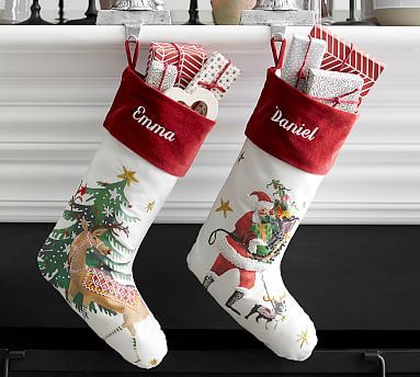 Jolly Christmas Personalized Stockings | Pottery Barn (US)