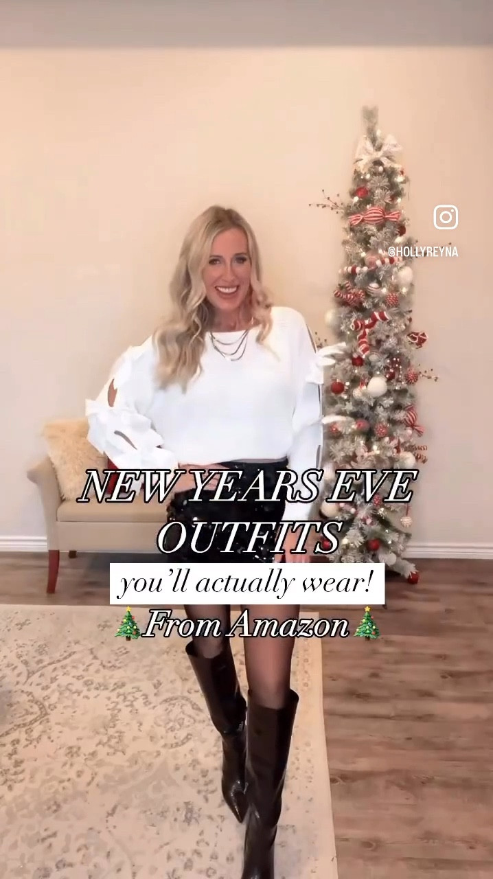  Holiday outfits you’ll actually wear from Amazon! I’m OBSESSED with all of these looks, I can’t pick a favorite! 🙏

⭐️ Follow me + Say “holiday” for 🔗 to all of these adorable Christmas outfits. 

⭐️ AMAZON HOLIDAY LOOKS
How do you even pick a favorite?! Perfect for hosting, attending, or even Christmas card photos!
.
.
.

Date night outfit | affordable fashion| fleece lined tights | holiday party outfit idea | fashion over 40 | holiday outfit | what to wear | tall style | viral leather skirt | girls night outfit | black leather skater skirt | sheer tights outfit | mom style | mom fashion | Amazon fashion | holiday style | how to style I Pinterest outfit | everyday style #datenightoutfit #girlsnight #christmasoutfit #fleecelinedleggings #amazoninfluencer #croppedsweater #leatherskirt #holidayoutfit #explorepage #viralchristmas #amazonfashion

#LTKHoliday #LTKWatchNow #LTKSaleAlert