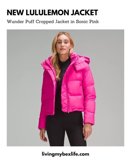 lululemon Wunder Puff Cropped Jacket in Sonic Pink 🌸💕 winter jacket, fall outfit, puffy jacket

#LTKGiftGuide #LTKfitness #LTKtravel
