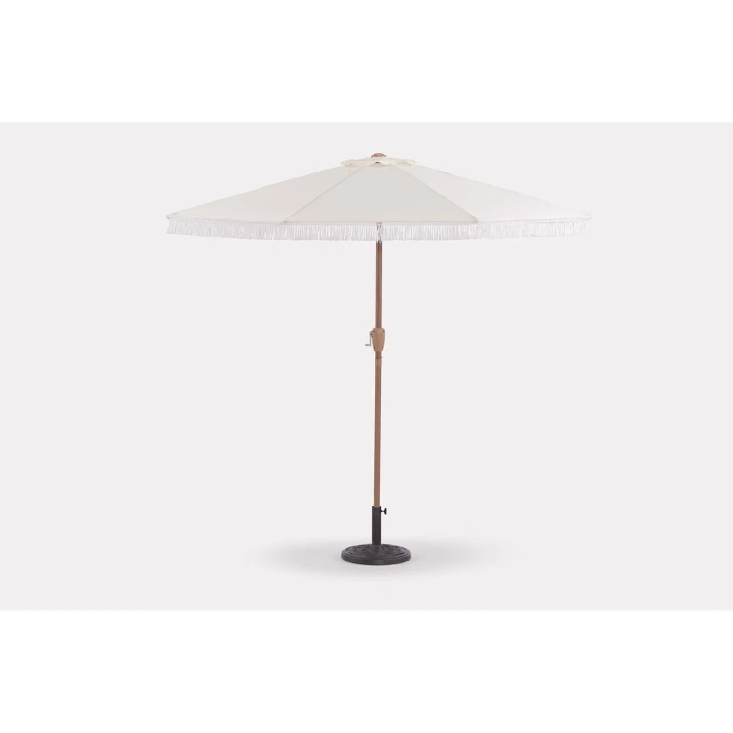 Living Accents 9 ft. Tiltable White Patio Umbrella | Walmart (US)