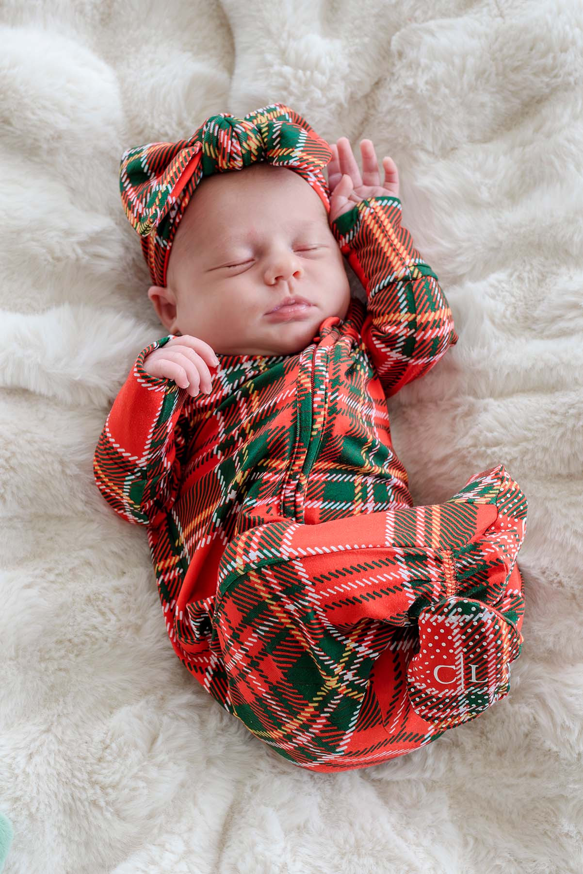 Christmas Zipper Footie | Plaid Tidings | Caden Lane