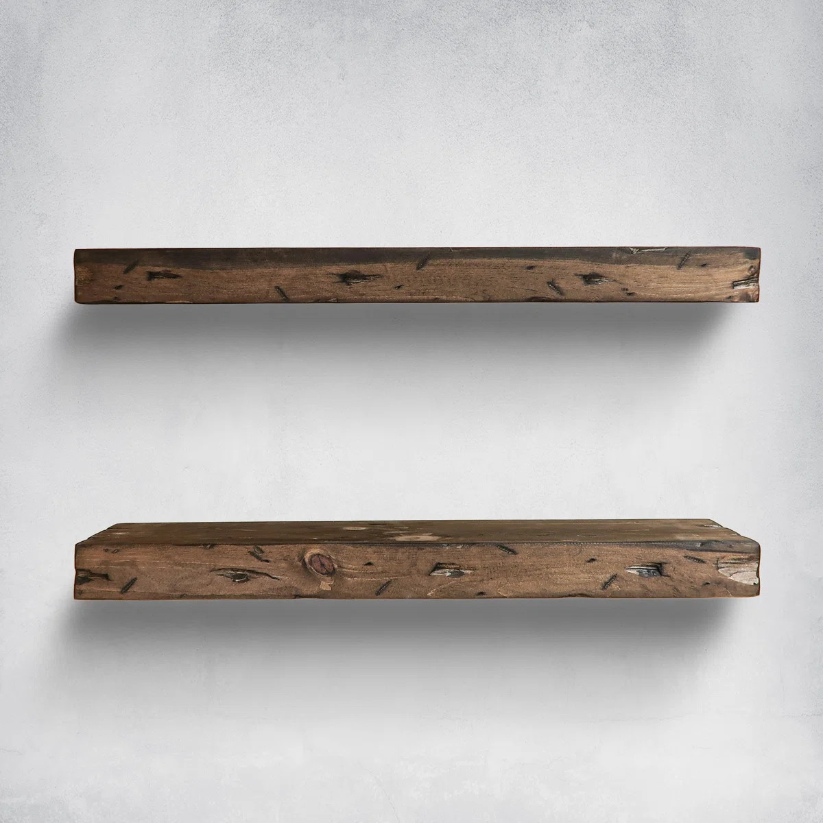 Jesher Solid Pine Wood Floating Shelves (Set of 2) | Wayfair North America