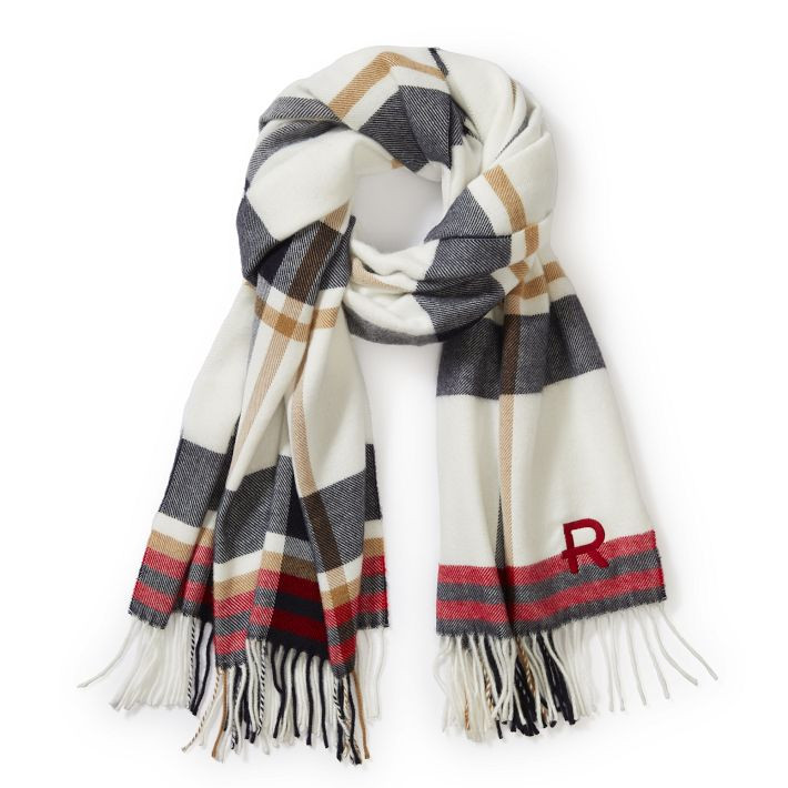 Italian Plaid Blanket Scarf | Mark and Graham