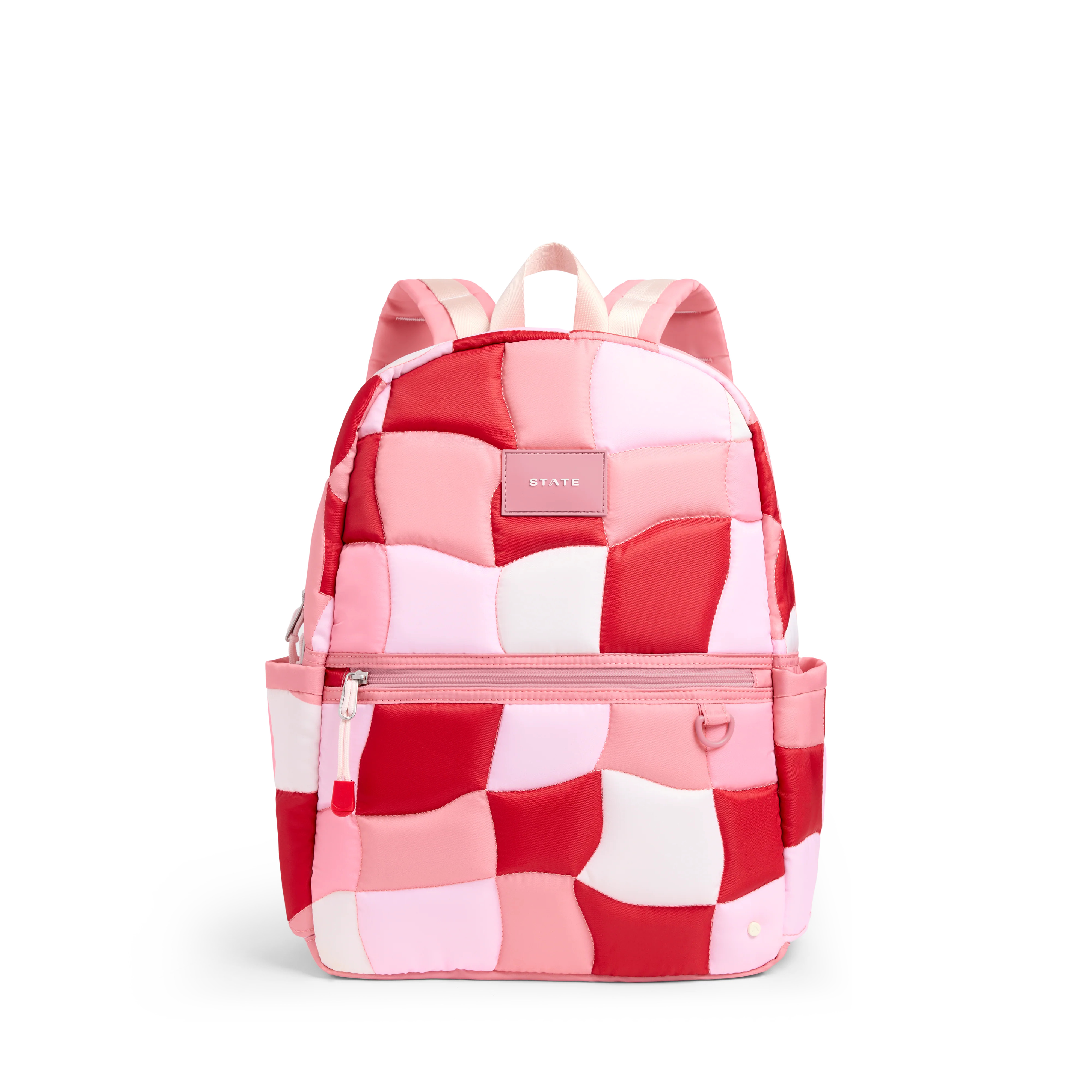 STATE Bags | Kane Kids Backpack Nylon Pink Puffer Check | STATE Bags