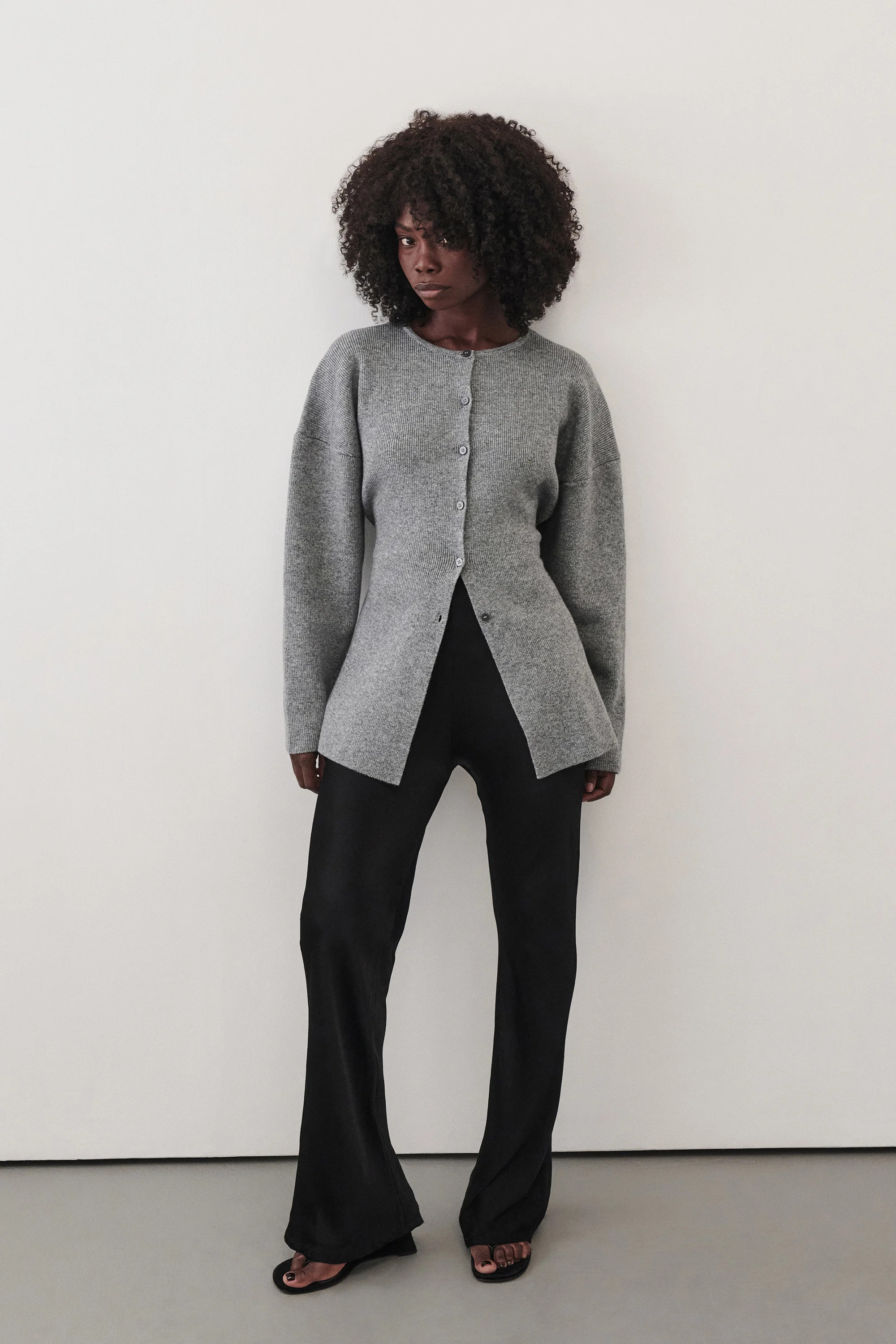 MARTHA GREY MARLE CINCHED CARDIGAN | DISSH