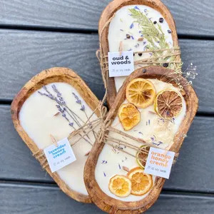 Personalized Mother's Day Home Gift Dough Bowl Candle With Wood Wicks Soy Wax Scented Candle,birt... | Etsy (US)