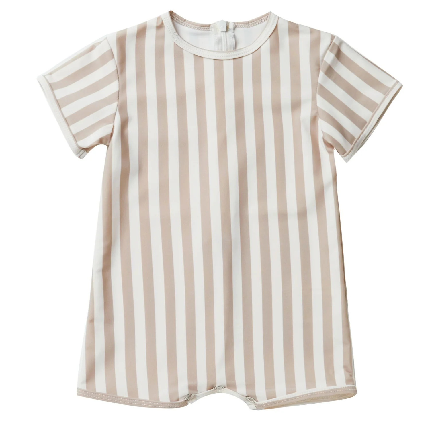 Rylee & Cru Shortie One Piece Swimsuit, Grey Stripe | SpearmintLOVE