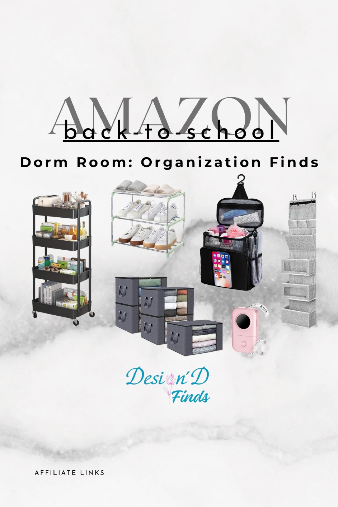 Everyone has their unique style and color scheme for their dorm room, but staying organized is essential. Check out these top organization finds to keep your space tidy and stylish! #college #dormroom #organization #amazon #backtoschool 

#LTKHome #LTKBacktoSchool #LTKStyleTip