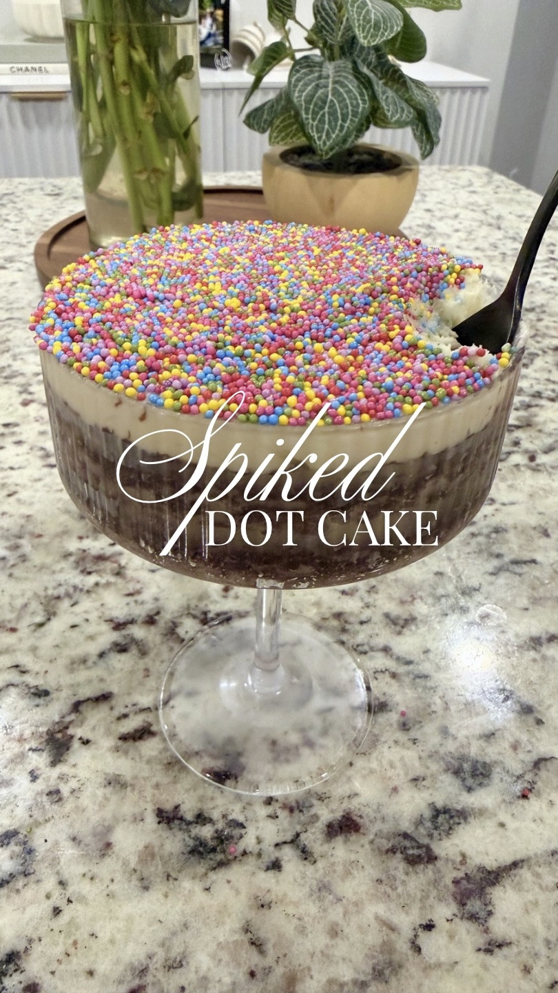 POV: the viral dot cake trend grew up, paid bills, got overstimulated… and ordered an espresso martini. 🍸✨

This adult twist on the viral dot cake might be my favorite dessert reel yet. Fudgy brownies soaked with espresso martini, fluffy frosting, crunchy rainbow nonpareils, and that ASMR sprinkle drop…Absolutely dangerous behavior.

I swear this feels like the perfect crossover between millennial nostalgia and Gen Z dessert chaos and honestly… I support it. 😂

The little spoon crack through the sprinkle topping + the espresso martini soak = elite.

✨SAVE this for your next girls night, birthday party, brunch, book club, or “survived motherhood another week” celebration.

✨SHARE this with the friend who orders espresso martinis every single time.

✨FOLLOW for more nostalgic desserts, trendy recipes, cozy mom content, and fun twists on viral food trends.

✨COMMENT “CAKE” and I’ll send links for everything I used 🤍

#dotcake #viraldotcake #espressomartini #dessertreels #viralrecipes millennialmom genzfood nostalgicdesserts browniedessert espressomartinicake asmrfood foodtrend easydessertrecipe girlsnightideas partyfoodideas sprinklecake traderjoesfinds desserttok bakingreels foodiegram cozycontent momcontentcreator recipeinspo fypfood foodreels cakedecorating fundesserts viralfoodtrend dessertideas homebaker

#LTKfoodie #LTKHome #LTKmomlife