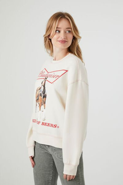 Fleece Budweiser Graphic Pullover | Forever 21 (US)