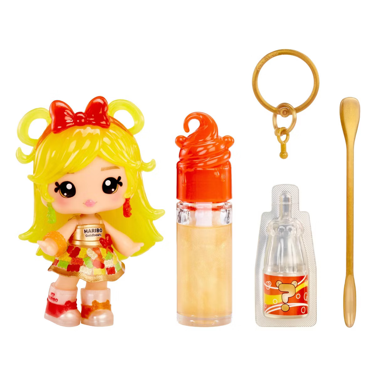 Yummiland x Licensed Sweets Lip Gloss Doll: Haribo Goldbears Includes DIY Lip Gloss + Removable K... | Target