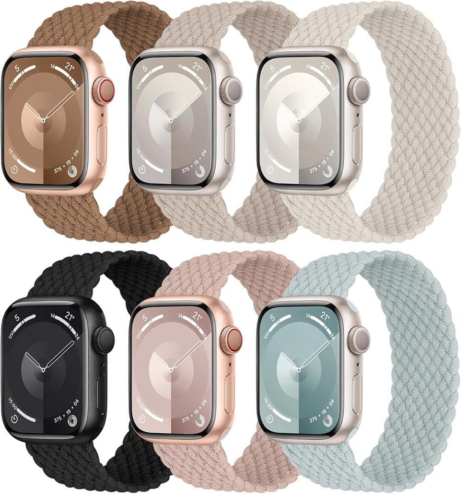 Braided Solo Loop Compatible with Apple Watch Band 40mm 41mm 38mm 42mm 44mm 45mm 49mm Women Men, ... | Amazon (US)