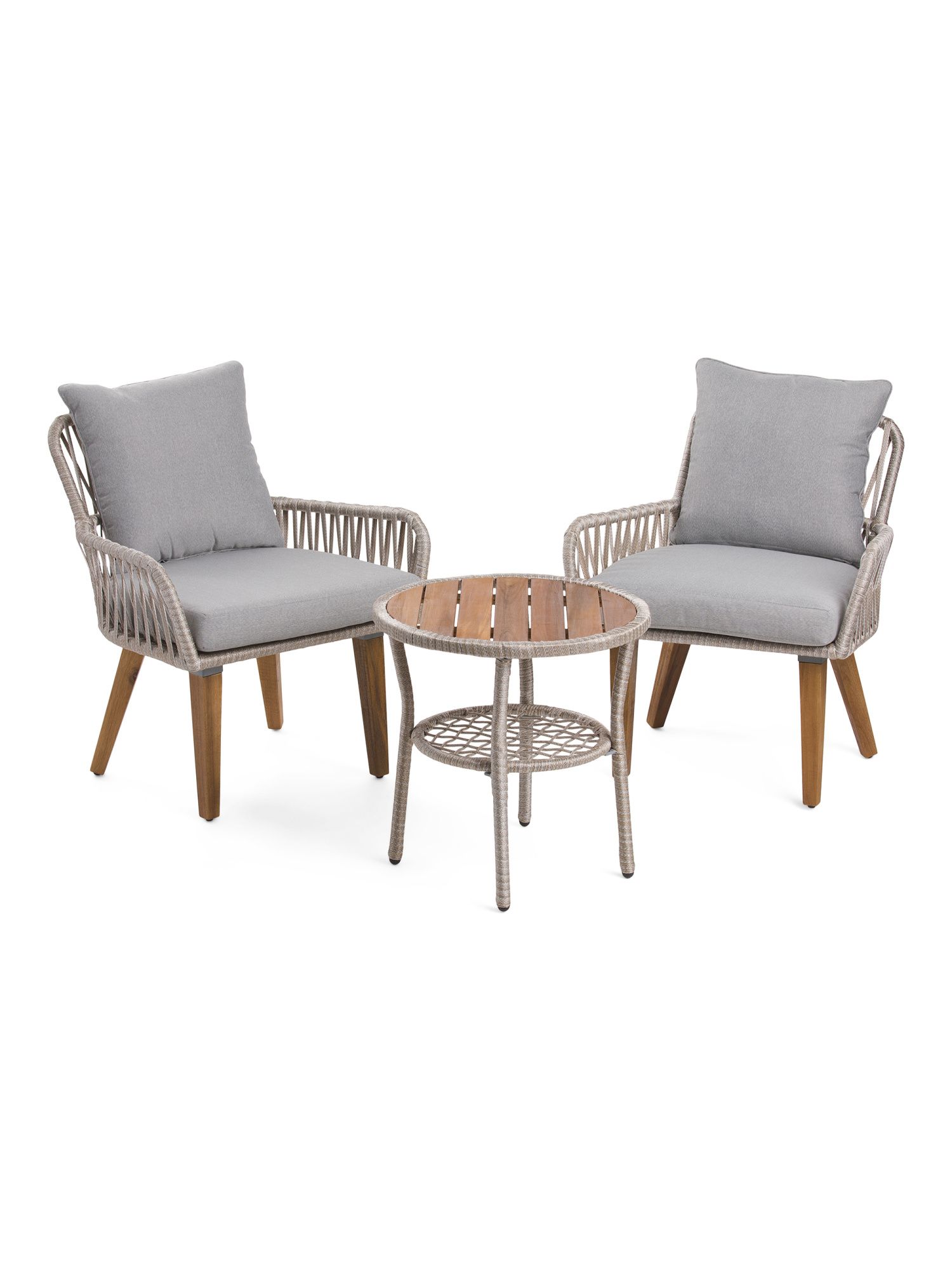Outdoor Rope Chairs And Table Set | TJ Maxx