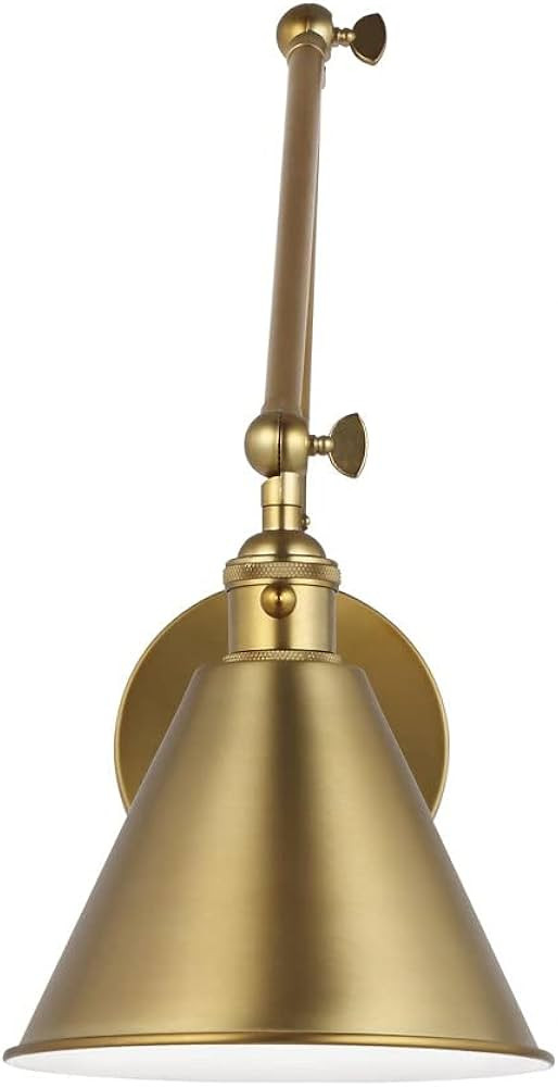 Salem-1 Light Double Arm Wall Sconce-Satin Brass Finish-Incandescent Lamping Type | Amazon (US)