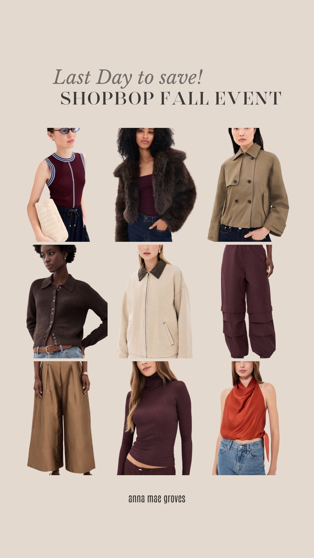 The @Shopbop fall event ends TODAY! Last day to get up to 25% your entire order!! Use code FALL

#LTKSeasonal #LTKSaleAlert #LTKootd