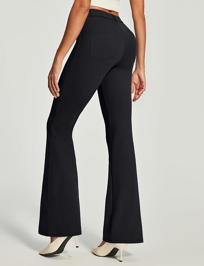 IUGA Womens Dress Pants Bootcut Business Casual Work Pants with Pockets Stretchy Slacks Pull On T... | Amazon (US)