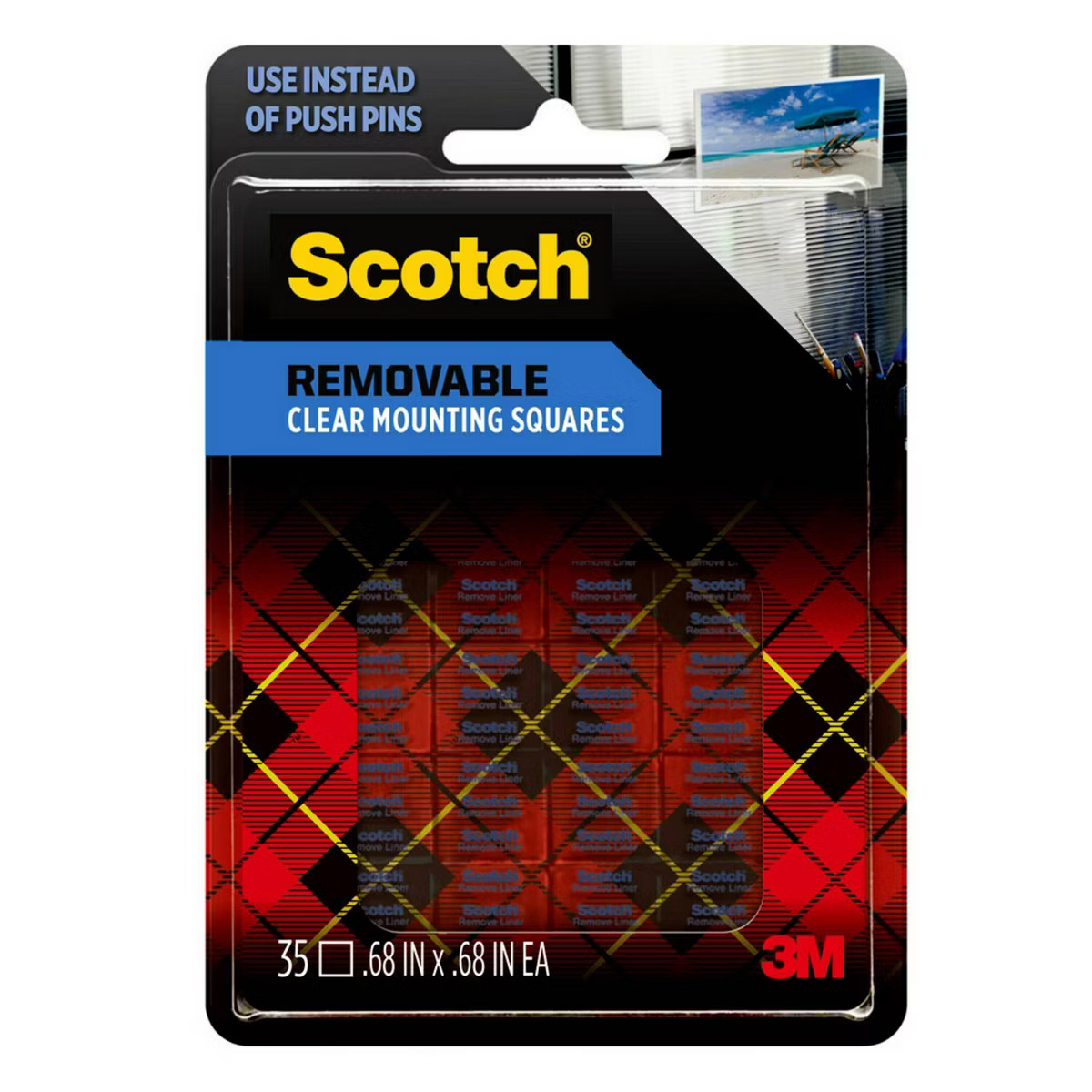 Scotch 35ct Removable Clear Mounting Squares | Target