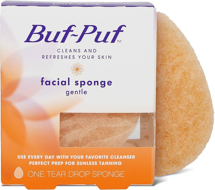 Buf-Puf Gentle Facial Sponge, Dermatologist Developed, Removes Deep Down Dirt & Makeup That Cause... | Amazon (US)