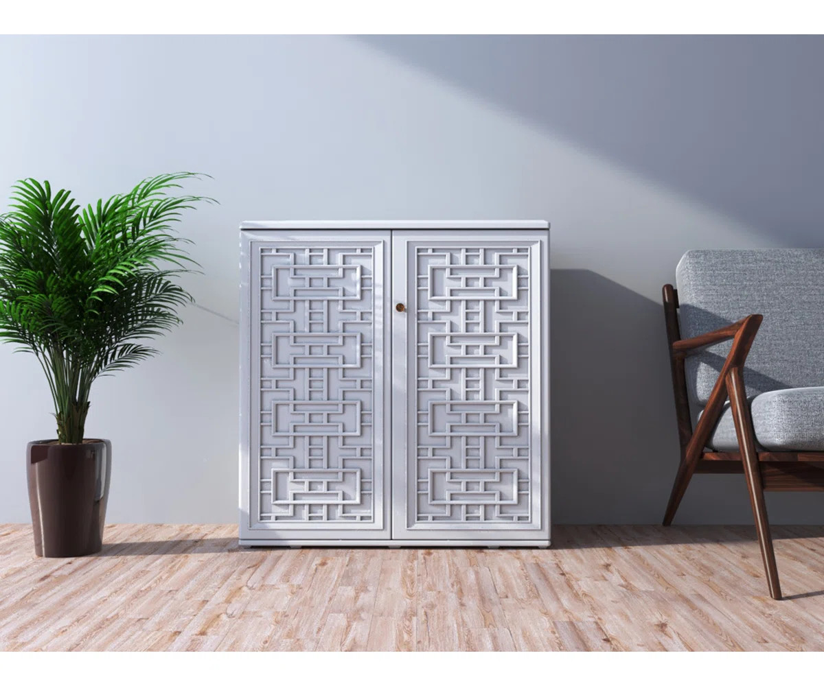 Storage Cabinet with Doors and Shelves, 60 Gallon Indoor & Outdoor Deck Box | Wayfair North America