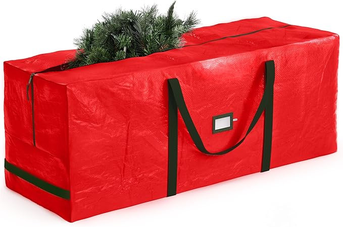ZOBER 9 Ft Large Christmas Tree Storage Bag - Fits 9 Ft Artificial Trees - Plastic, Waterproof Ch... | Amazon (US)