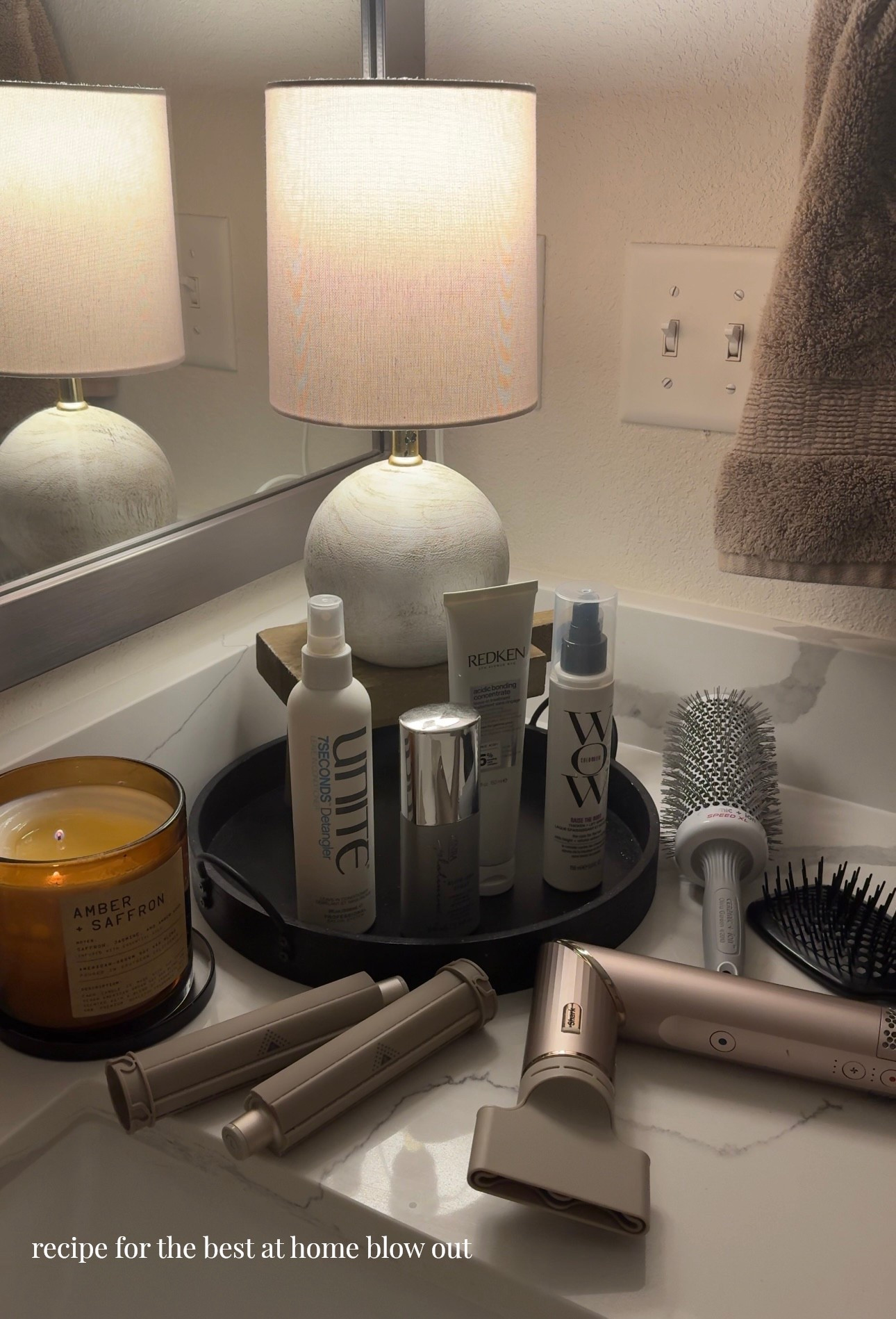 recipe for the best at home blowout🫧💆🏼‍♀️🪞✨ #athomeblowout #hairathome #haircare 

#LTKBeauty #LTKStyleTip #LTKSaleAlert