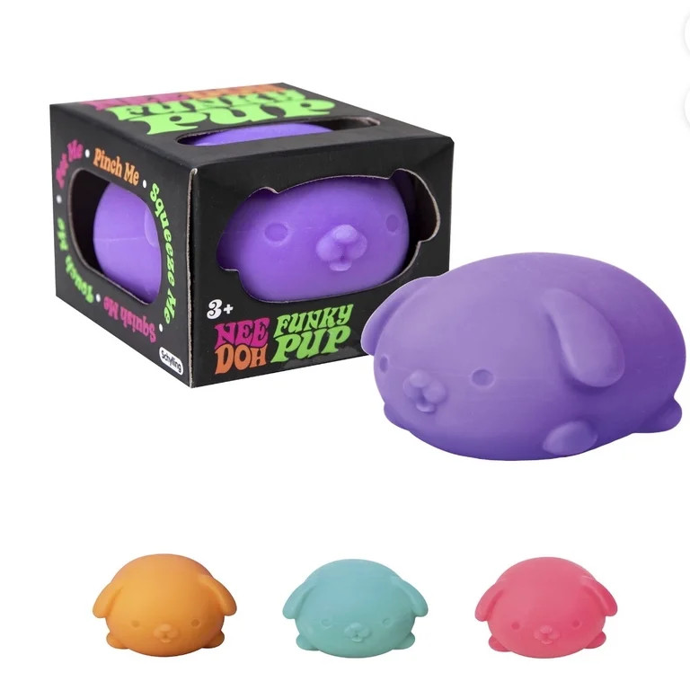 NEEDOH FUNKY PUP DOG SQUSHI , STRESS RELIEVER, FIDGET , SENSORY BALL , 1 COLORS MAY VARY, 1 PUP P... | Walmart (US)
