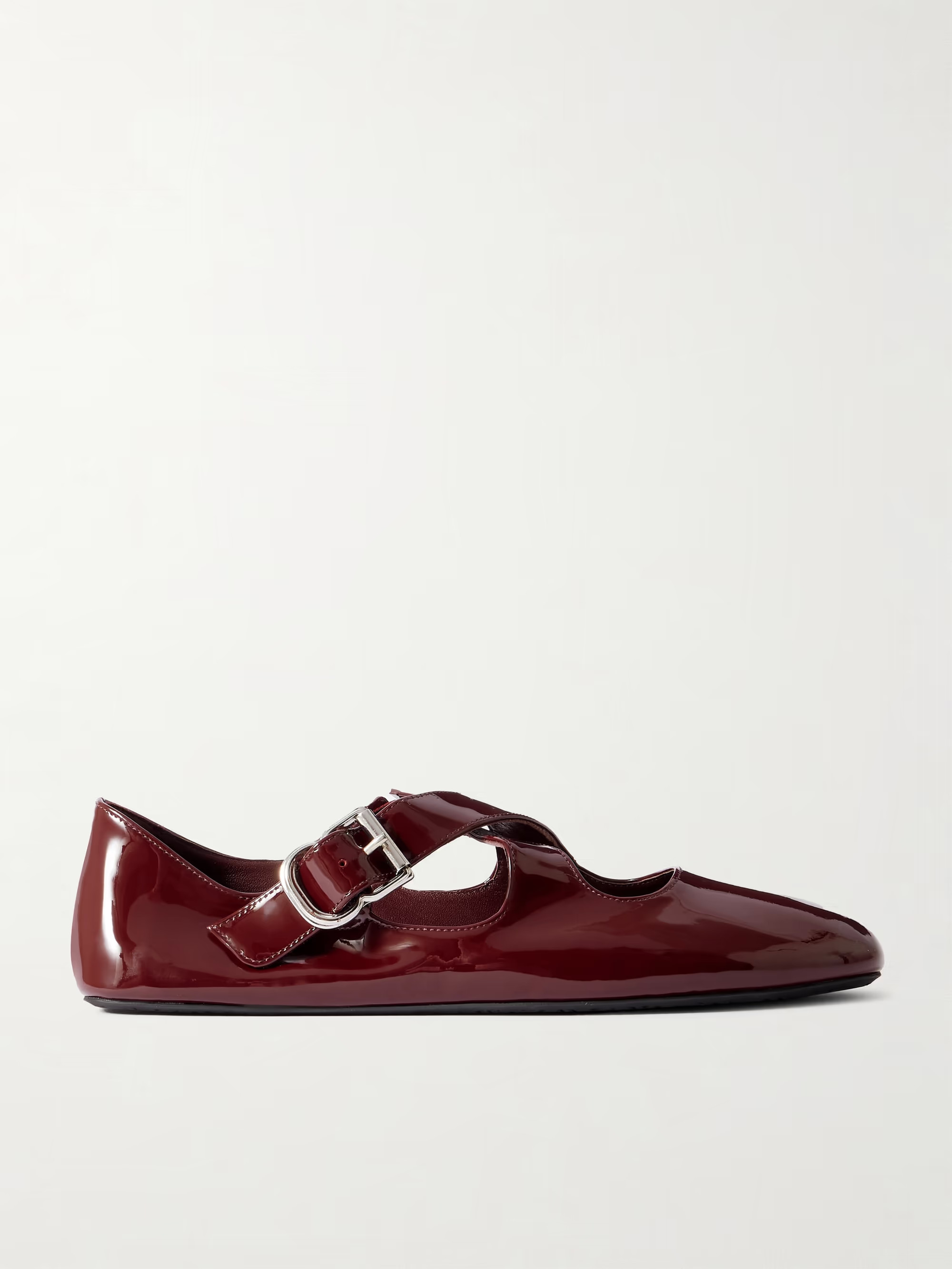 Criss Cross patent-leather ballet flats | NET-A-PORTER (US)