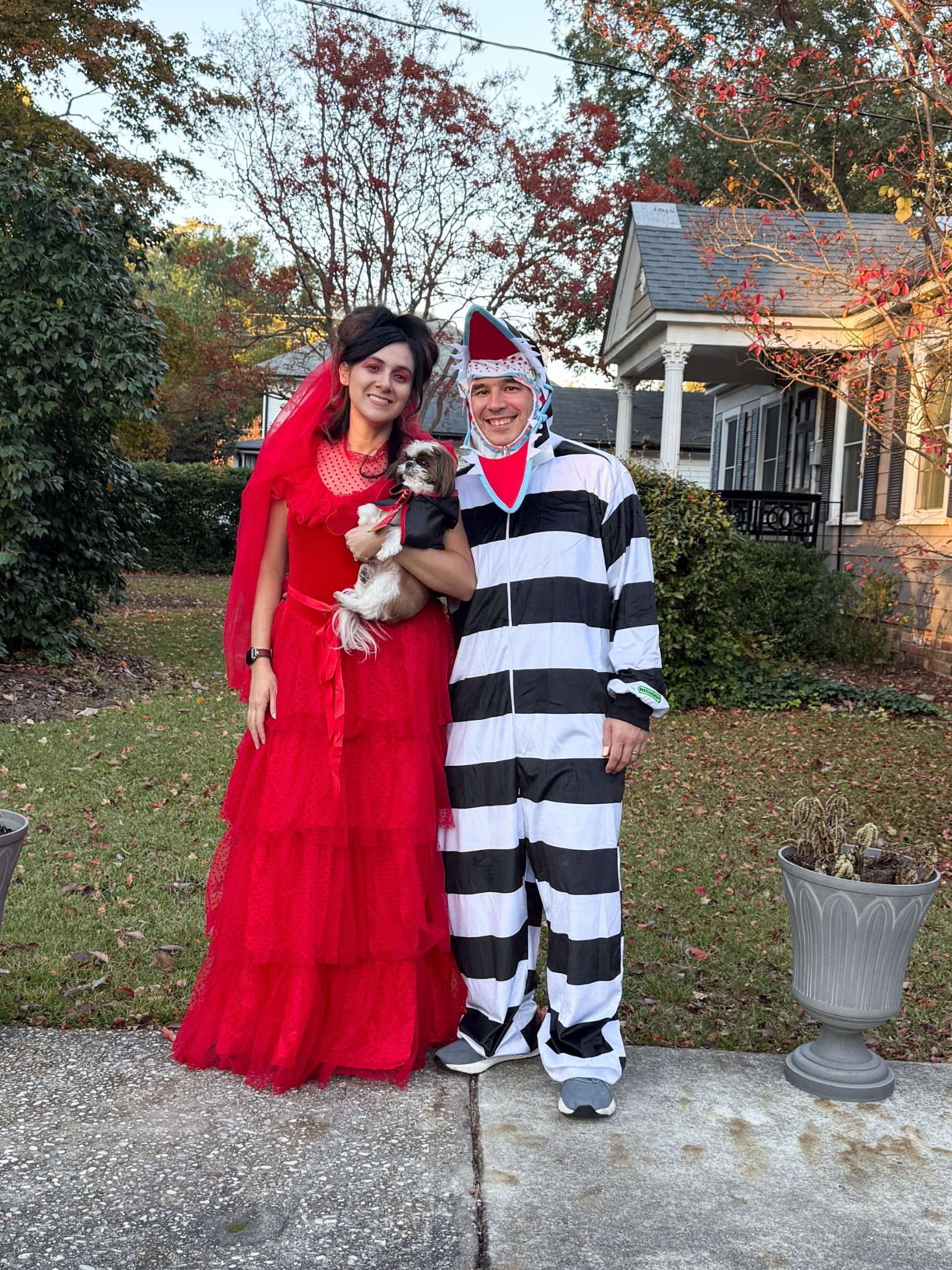 Idea for a couples costume. Beetlejuice would’ve been fun, but it would also would’ve been too much for my husband 🤣. I’m easing him into the idea of couple costumes.

#LTKStyleTip #LTKSeasonal