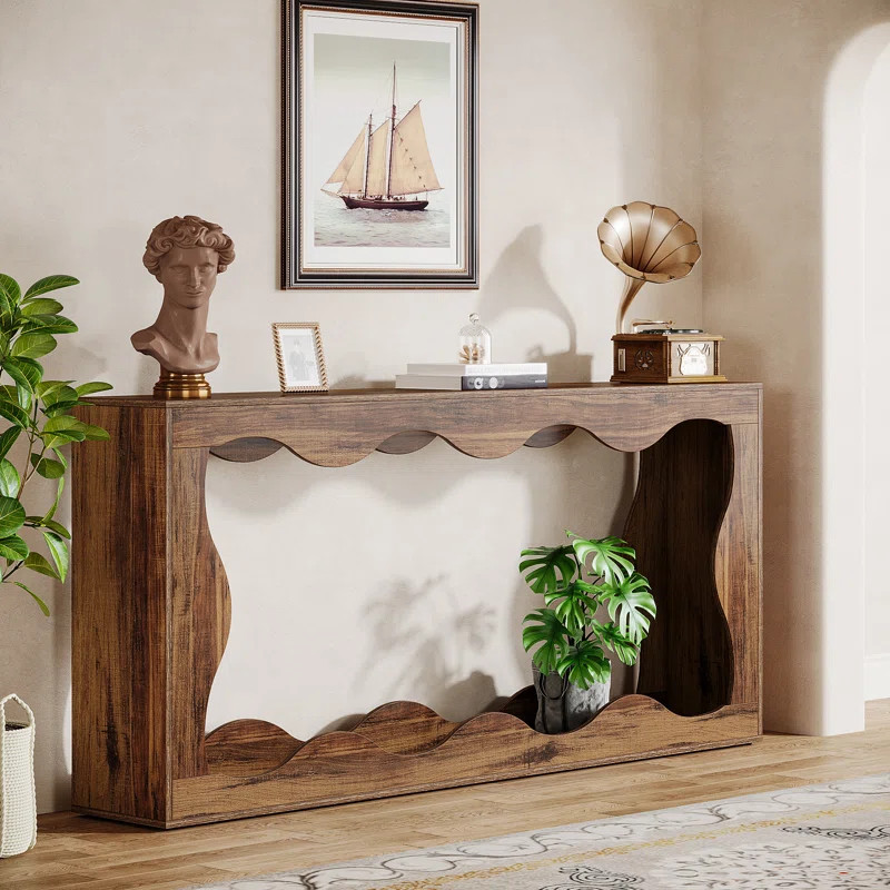 Loon Peak® 63 Inches Console Table with Storage & Reviews | Wayfair | Wayfair North America