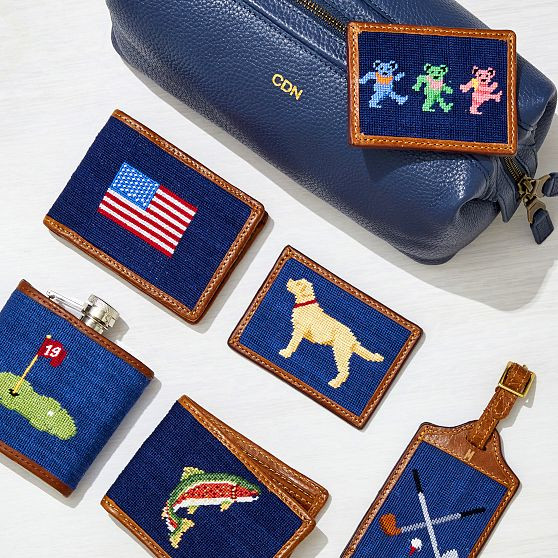 Smathers & Branson Needlepoint Wallet | Mark and Graham