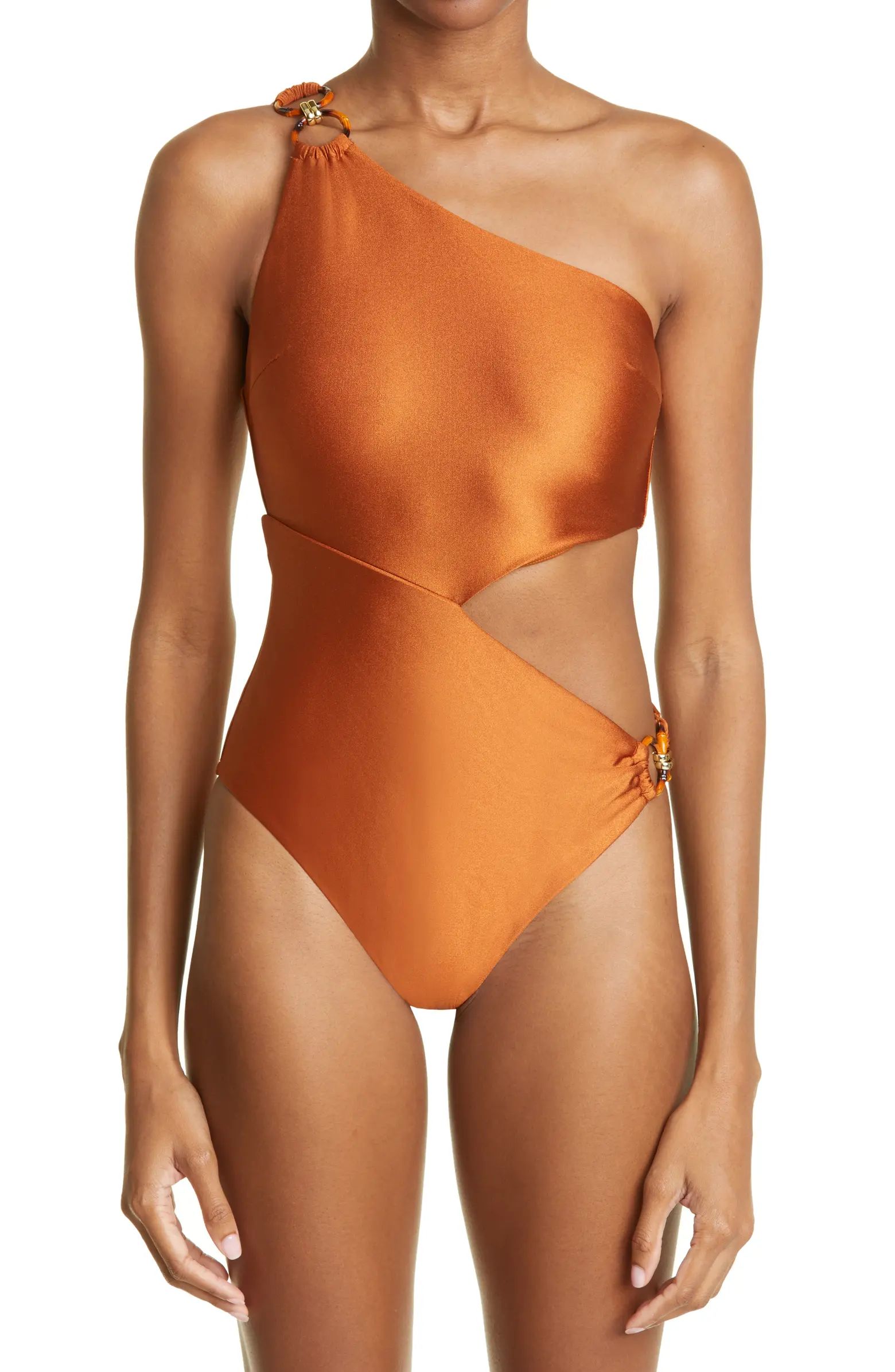 Zimmermann Asymmetric Cutout One-Shoulder One-Piece Swimsuit | Nordstrom | Nordstrom