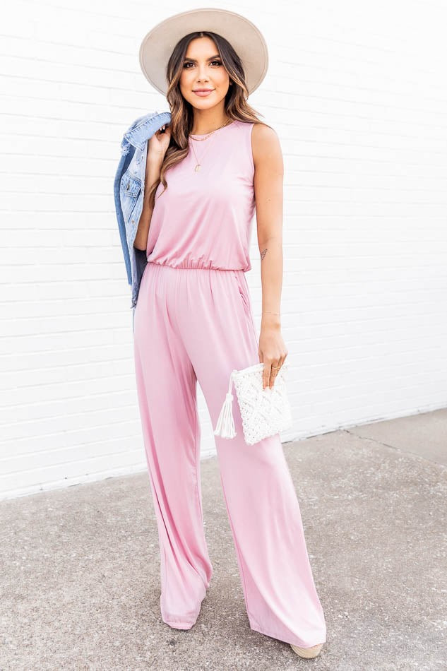 So Much Love Mauve Jumpsuit | Pink Lily