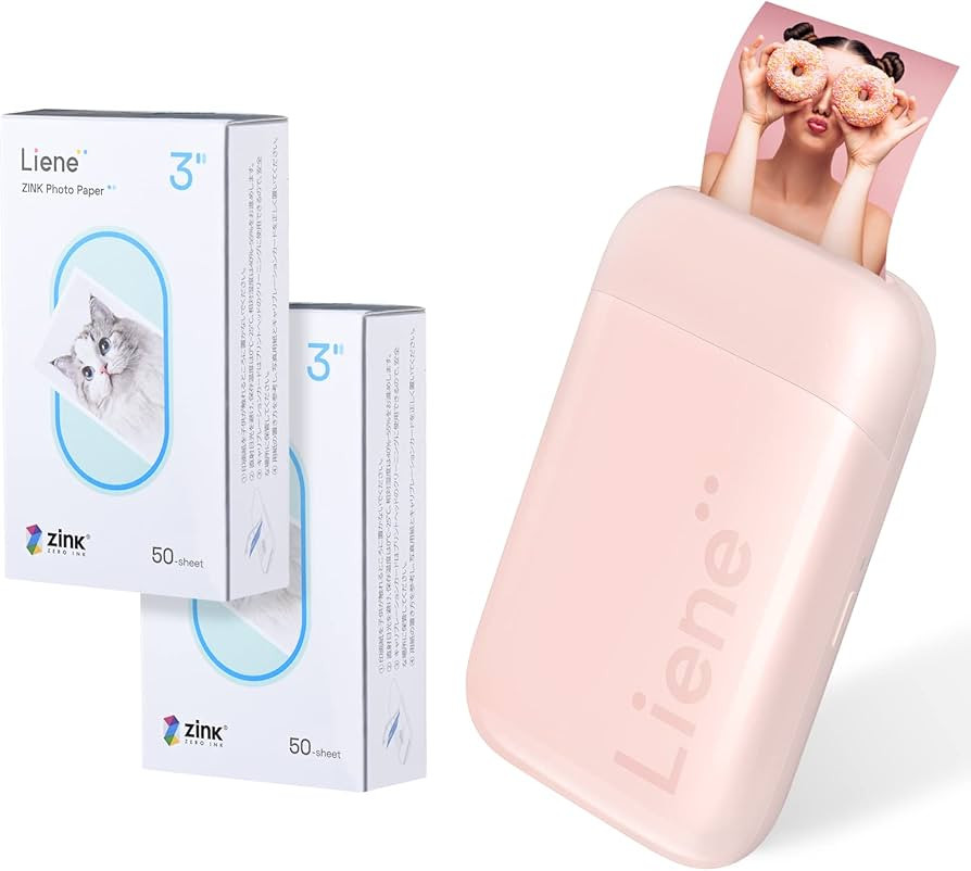 Liene Photo Printer, 2x3” Portable Instant Printer w/ 100 Zink Sticky-Backed Photo Paper, Bluet... | Amazon (US)