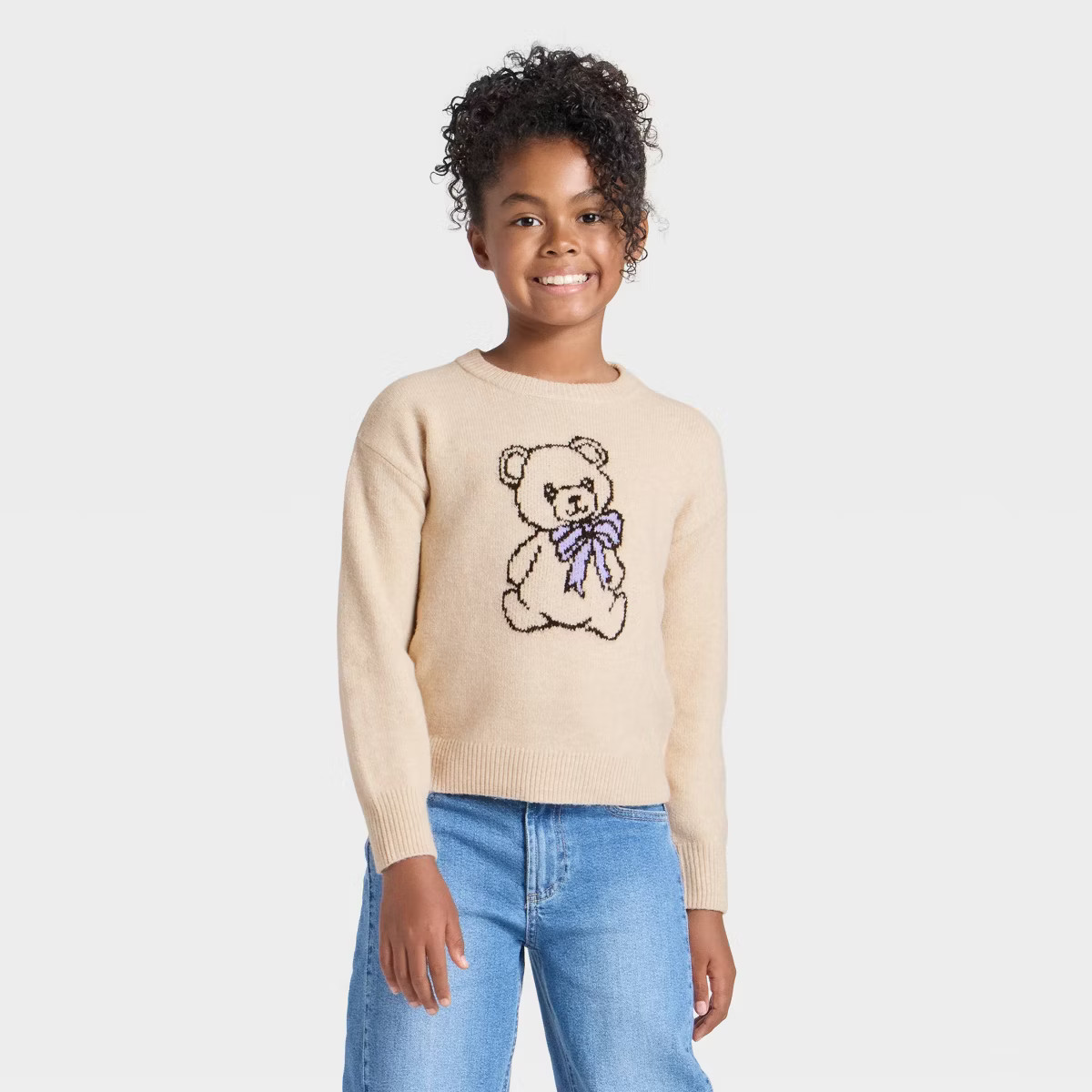 Girls' Graphic Pullover Sweater - Cat & Jack™ | Target