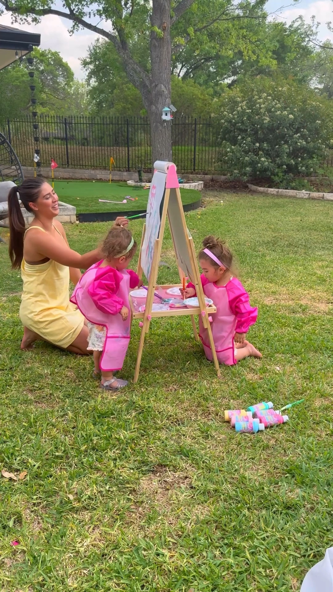 A little bit of paint, a whole lot of pink
& a wholesome day 💕🎨✨ #LTKmom #LTKtoddler #LTKgirlmom #LTKsummer