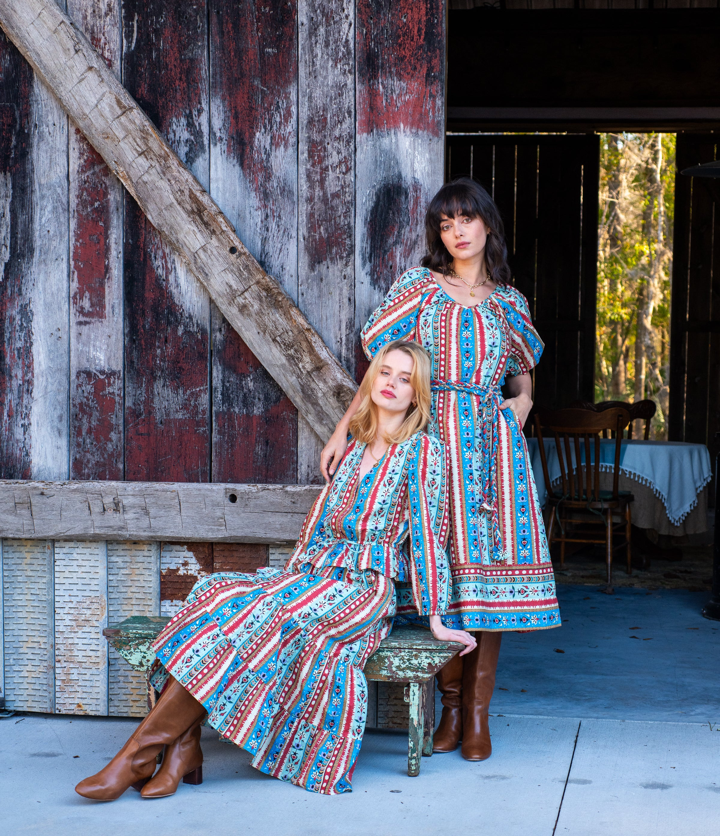 Surrey Skirt in Serape Stripe | Elizabeth James The Label