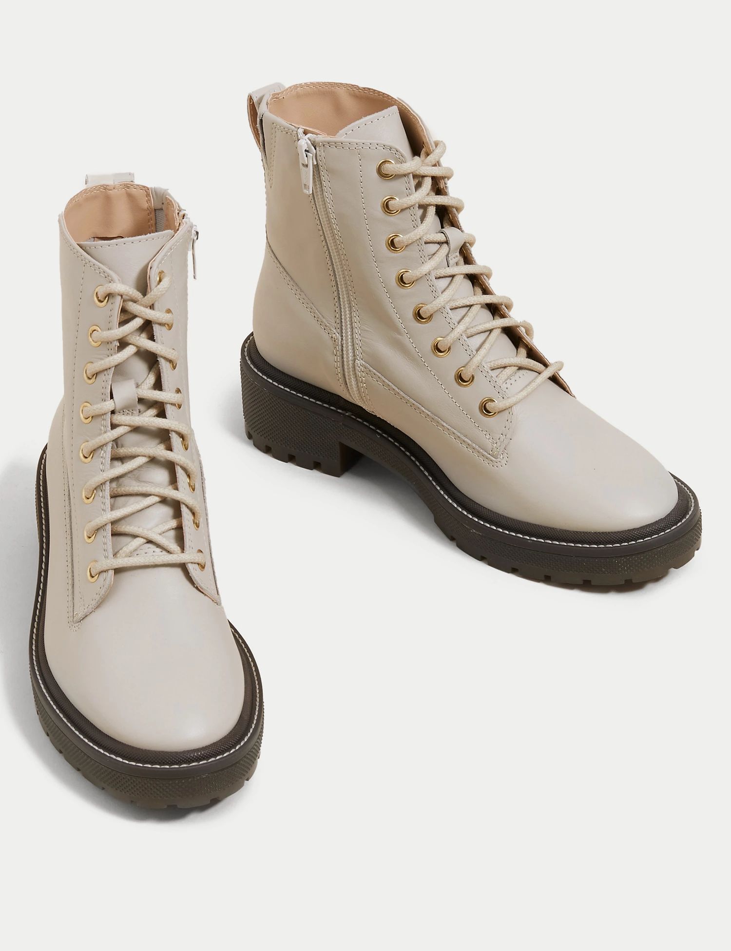 Leather Lace Up Ankle Boots | M&S Collection | M&S | Marks & Spencer (UK)