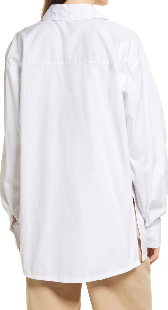 Open Edit Relaxed Poplin Button-Up Shirt | Nordstrom | Nordstrom