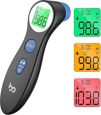 Forehead Thermometer for Adults and Kids, Non Contact Digital Thermometer for Fever, Instant Accu... | Amazon (US)