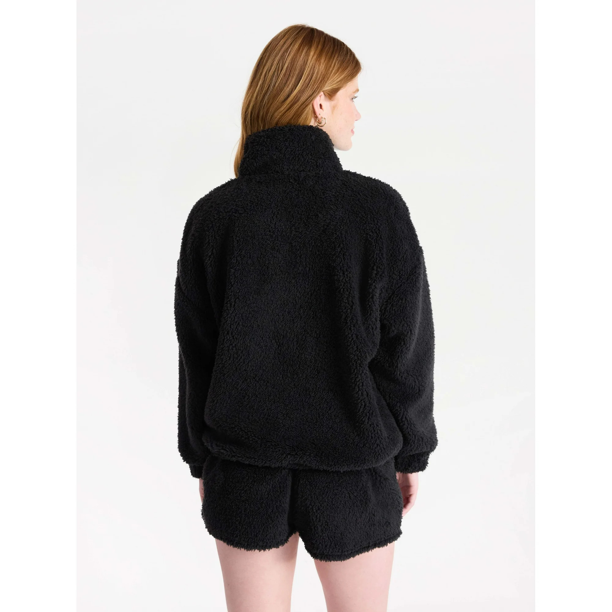 No Boundaries Plush Half-Zip Pullover, Women's | Walmart (US)