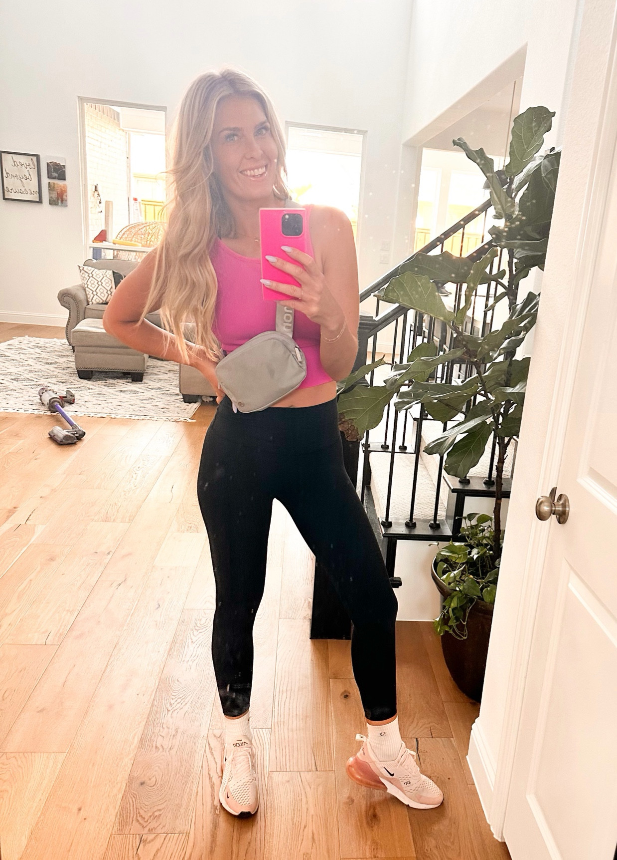 My outfit of the day! Perfect for running errands! 

Lululemon  Lululemon leggings  Lululemon Fanny pack  Lulu Belt Bag  pink top  Nike shoes  Nike 

#LTKFind #LTKU #LTKSeasonal