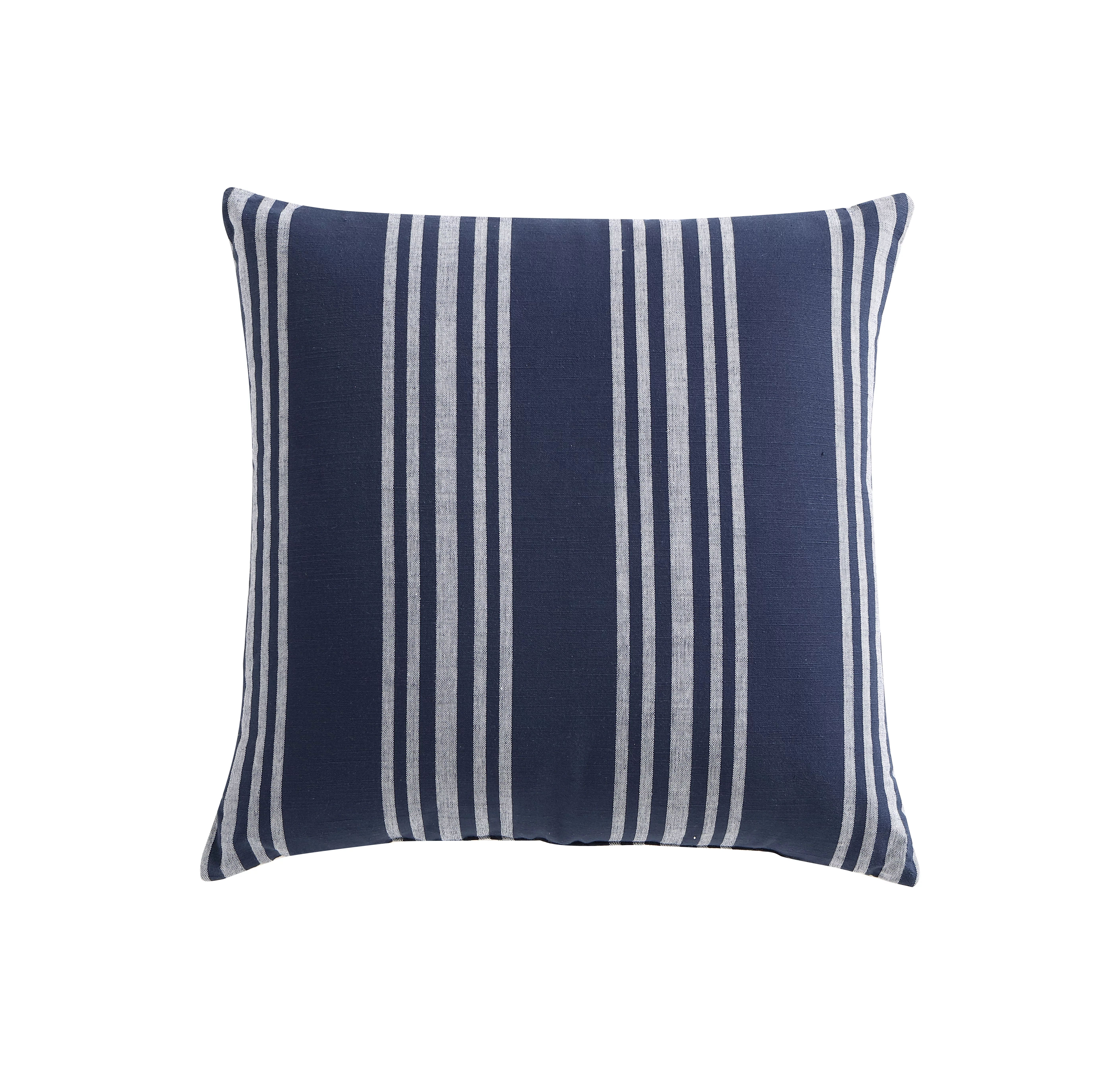 Better Homes & Gardens Reversible stripe pillow Blue | Walmart (US)