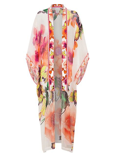 Silk Printed Robe | Saks Fifth Avenue