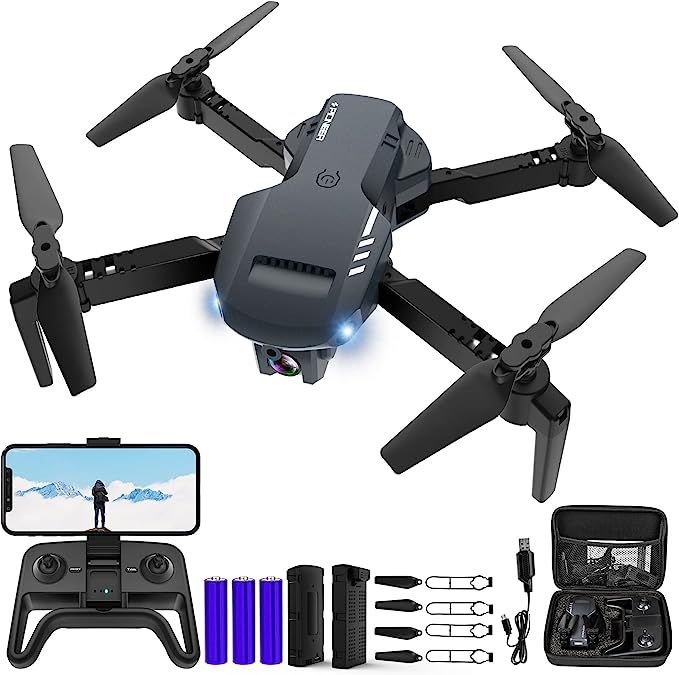 RADCLO Mini Drone with Camera - 1080P HD FPV Foldable Carrying Case, 2 Batteries, 90° Adjustable... | Amazon (US)