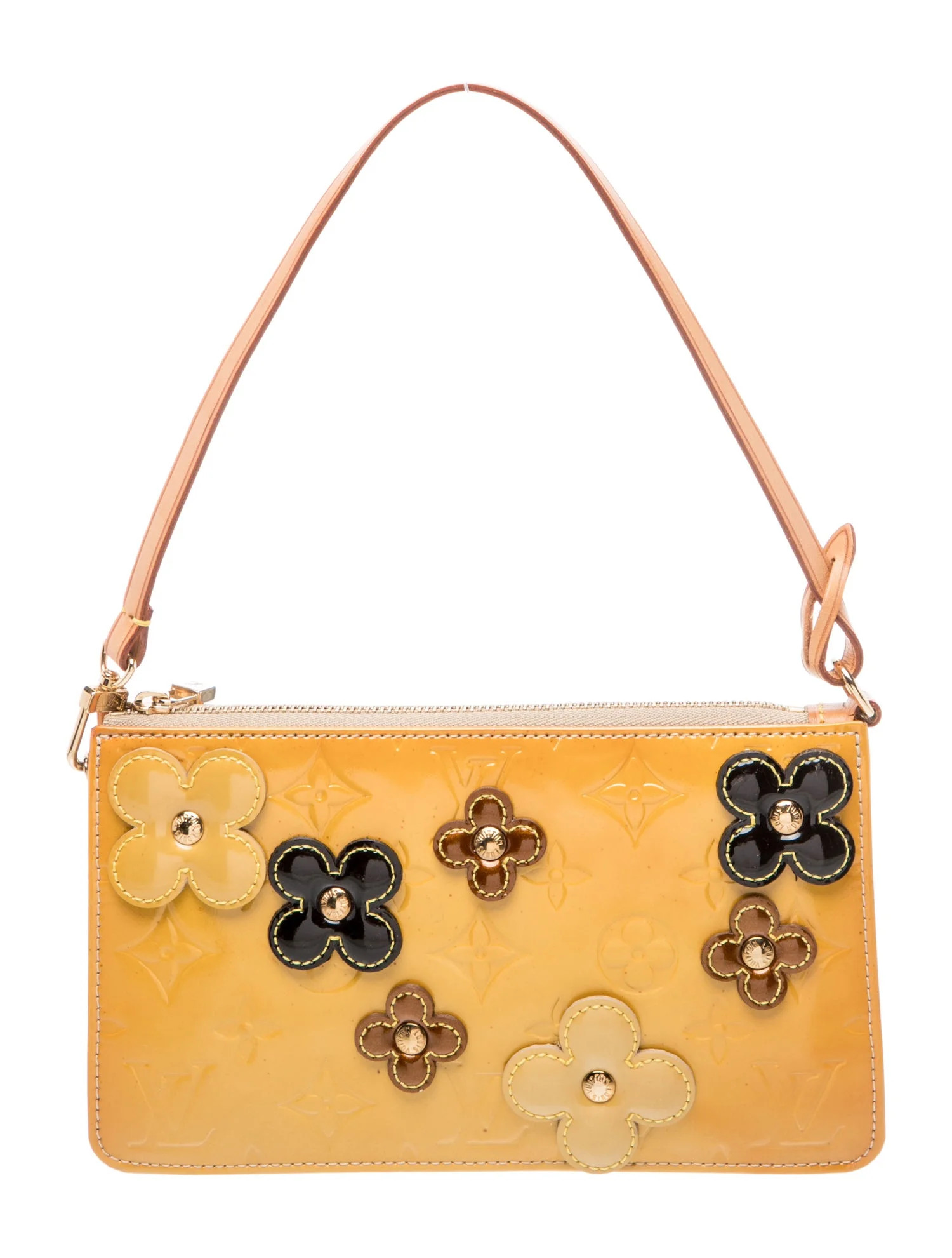 Louis Vuitton Vernis Patent Leather Top Handle Bag - Yellow Handle Bags, Handbags - LOU1238146 | ... | The RealReal